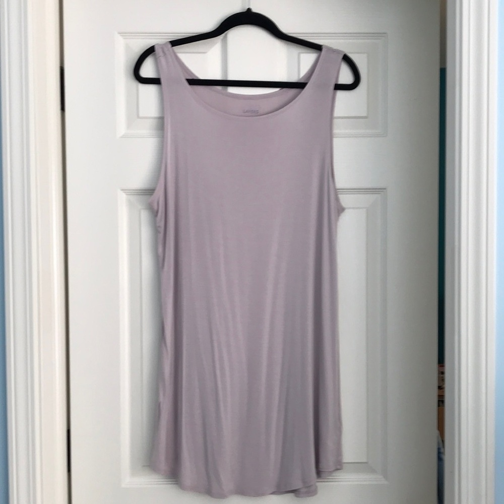 LOGO Layers taupe colored tunic tank top size XL